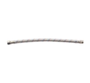 Flexible calefón 40 cm HI-HE acero inoxidable Flustem