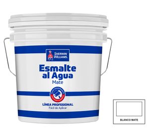 Esmalte al agua Línea Profesional blanco mate 1 tineta