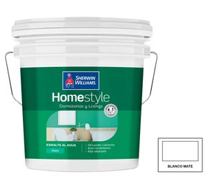 Esmalte al agua HomeStyle blanco mate 1 tineta