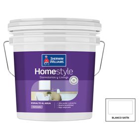 Esmalte al agua Home Style blanco satín tineta