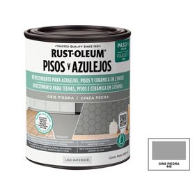 Pintura para Piso y azulejos gris piedra 946 ml