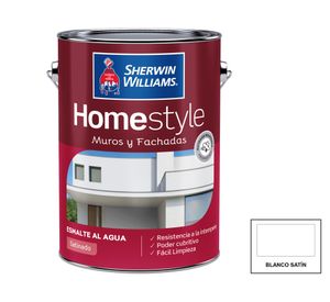 Esmalte al agua galón Home Style blanco fachada Sherwin Williams