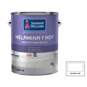 Esmalte sintético Melamina/MDF blanco semi brillante 3.6 lt