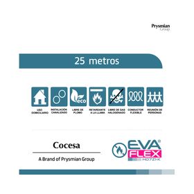 Cable evaflex 1,5 mm 25 m verde Cocesa