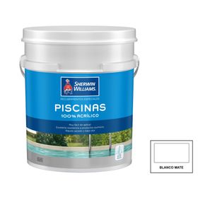 Pintura piscinas 1/2 tineta blanco base agua Sherwin Williams