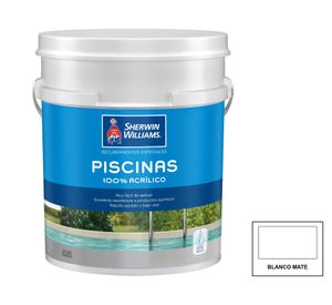 Pintura piscinas 1/2 tineta blanco base agua Sherwin Williams