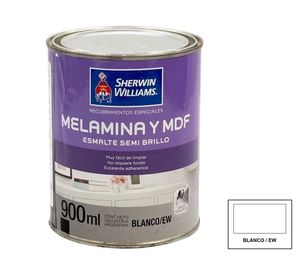 Esmalte melamina y MDF 1/4 galón blanco/EW semi brillante Sherwin Williams