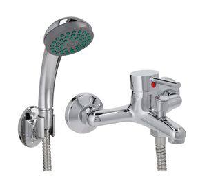 Monomando de tina ducha 11x21x16 cm Oregon gris Plumber