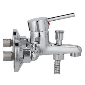 Monomando de tina ducha 11x21x16 cm Oregon gris Plumber