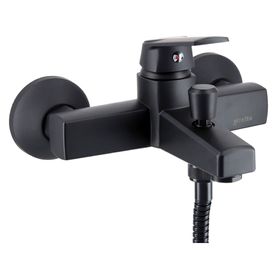 Monomando de tina ducha Módena negro mate negro mate