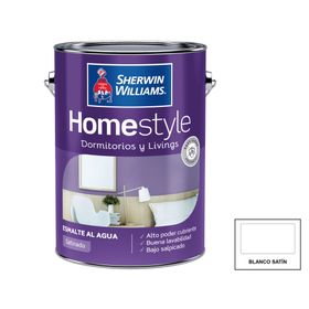 Esmalte al agua Home Style blanco satín 1 galón