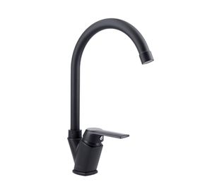 Monomando lavaplatos Módena negro mate Stretto