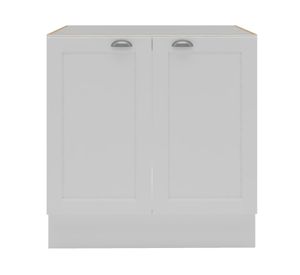 Mueble base cocina 80 cm 2 puertas Premier blanco