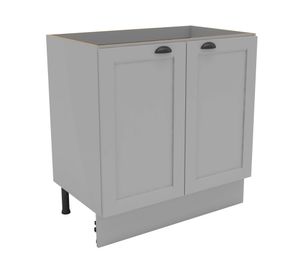 Mueble base cocina 80 cm 2 puertas Premier gris