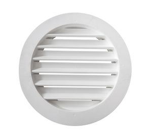 Celosía circular plástico 40.6x40.6 cm blanco