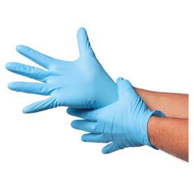 Guante nitrilo 5.5 g 100 unidades azul
