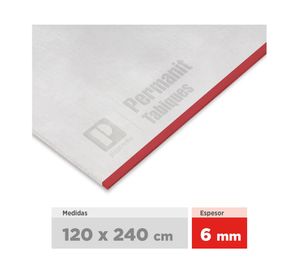 Plancha fibrocemento 6x1200x2400 mm Permanit tabiques Pizarreños