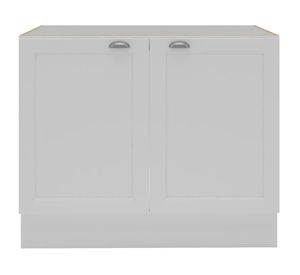 Mueble base cocina 100 cm 2 puertas Premier blanco