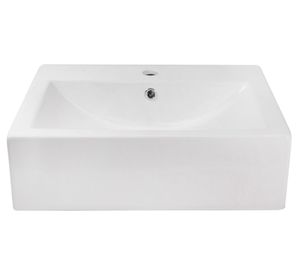 Lavamanos sobreponer 51,5x42 cm blanco Vessanti