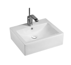 Lavamanos sobreponer 51,5x42 cm blanco Vessanti