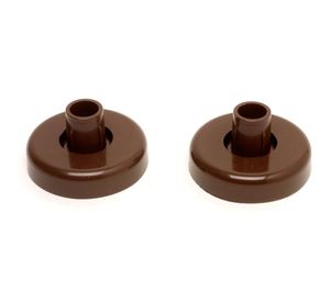 Soporte barra 2 unid redondo café Dvp