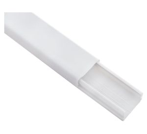 Canaleta para cable eléctrico 20 x 10 mmx 2 mt blanco Drl