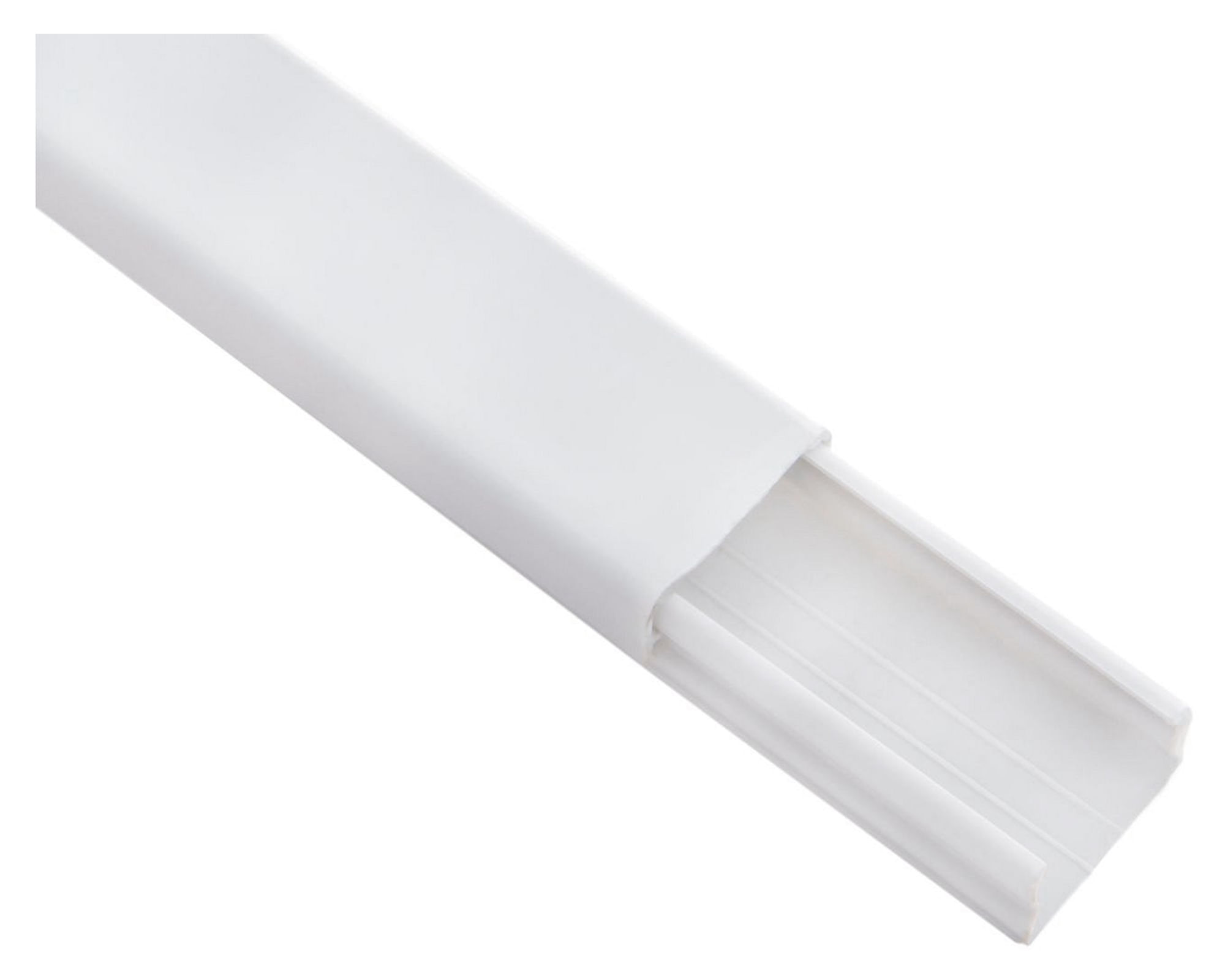 Canaleta para cable eléctrico 20 x 10 mmx 2 mt blanco Drl