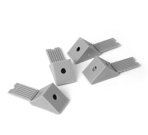 Escuadra triangular bolsa 4 unidades gris Dvp