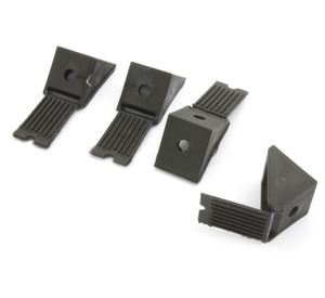 Escuadra triangular bolsa 4 unidades negro Dvp