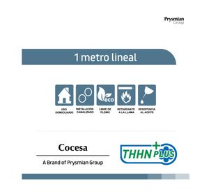 Cable thhn plus 12 awg rojo 1 metro lineal Cocesa