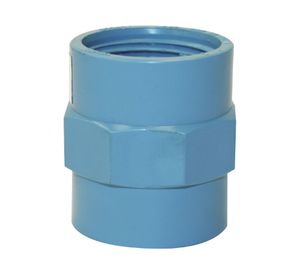 Terminal 32 mm x 1" HI presión celeste