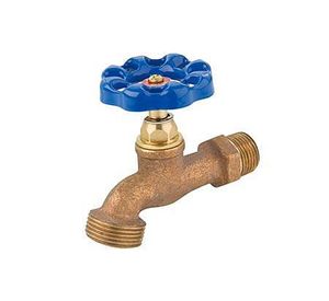 Llave de jardín recta he he 1/2'' verde Nibsa