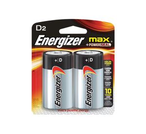 Pila alcalina Max D 2 unidades Energizer
