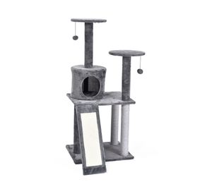 Rascador para gatos gris