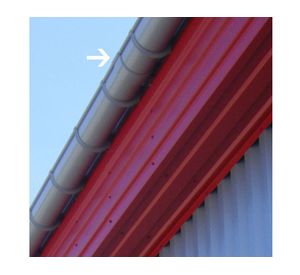 Unión canal PVC redonda