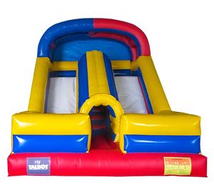 Tobogán inflable 5x4.8x4.3 m Pro doble túnel