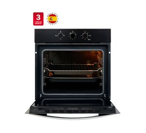Horno eléctrico empotrado HBB-510 BK negro 67 lt