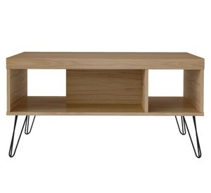 Mesa de centro rectangular Liberty café medio