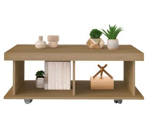 Mesa de centro rectangular Dunas café