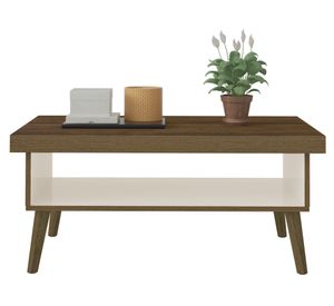 Mesa de centro rectangular Lucca café