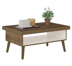 Mesa de centro rectangular Lucca café