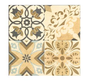 Cerámica para piso/muro Dolcevita mix beige mate 20x20 cm 1 m2