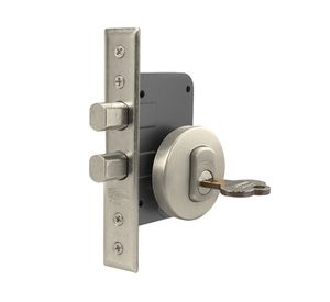 Cerradura embutida 1080960L+K.D 1070-AI 70 mm plata