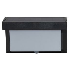 Aplique solar exterior luz fría rectangular