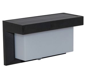 Aplique solar exterior luz fría rectangular