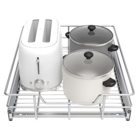 Bandeja retráctil cromo