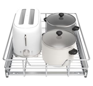 Bandeja retráctil cromo