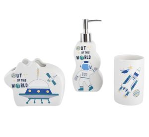 Accesorio baño Kids Cohete 3 piezas