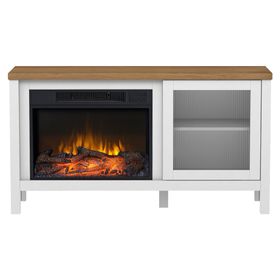 Estufa chimenea mueble 1500W blanco