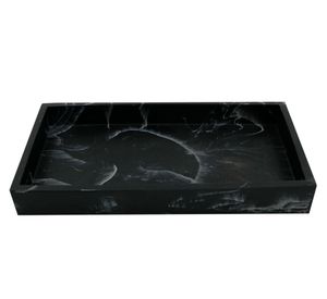 Bandeja organizadora Mármol negro 2.8x23x13 cm